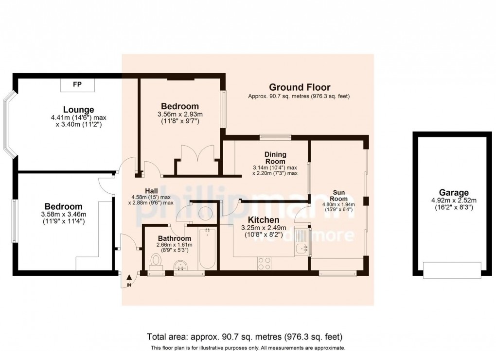 Floorplan for Highview Road, Telscombe Cliffs, Peacehaven