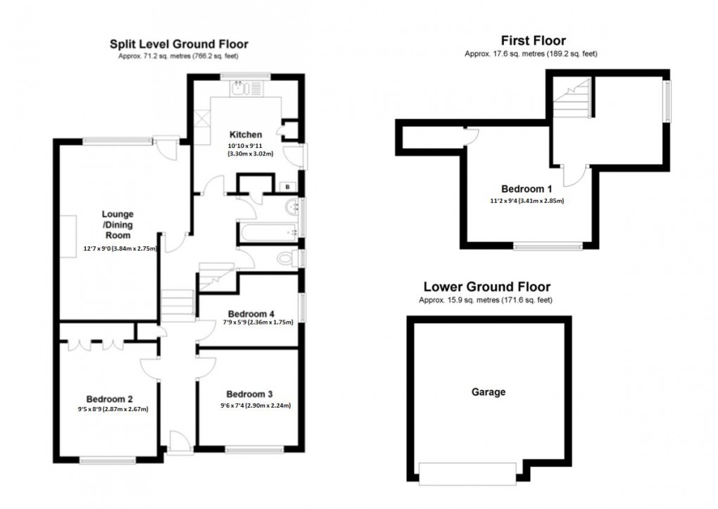 Floorplan for Valley Close, Newhaven