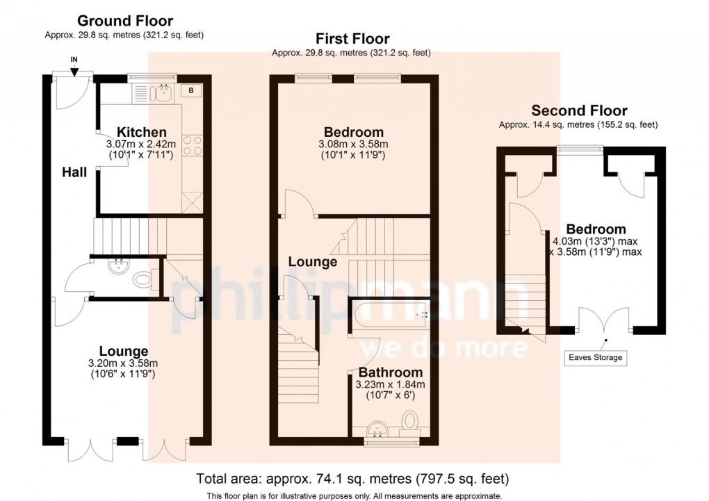 Floorplan for Crouch Lane, Seaford