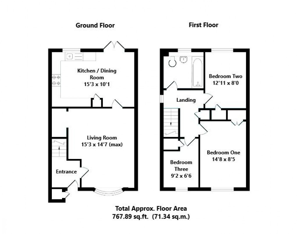 Floorplan for Bridle Way, Telscombe Cliffs, Peacehaven