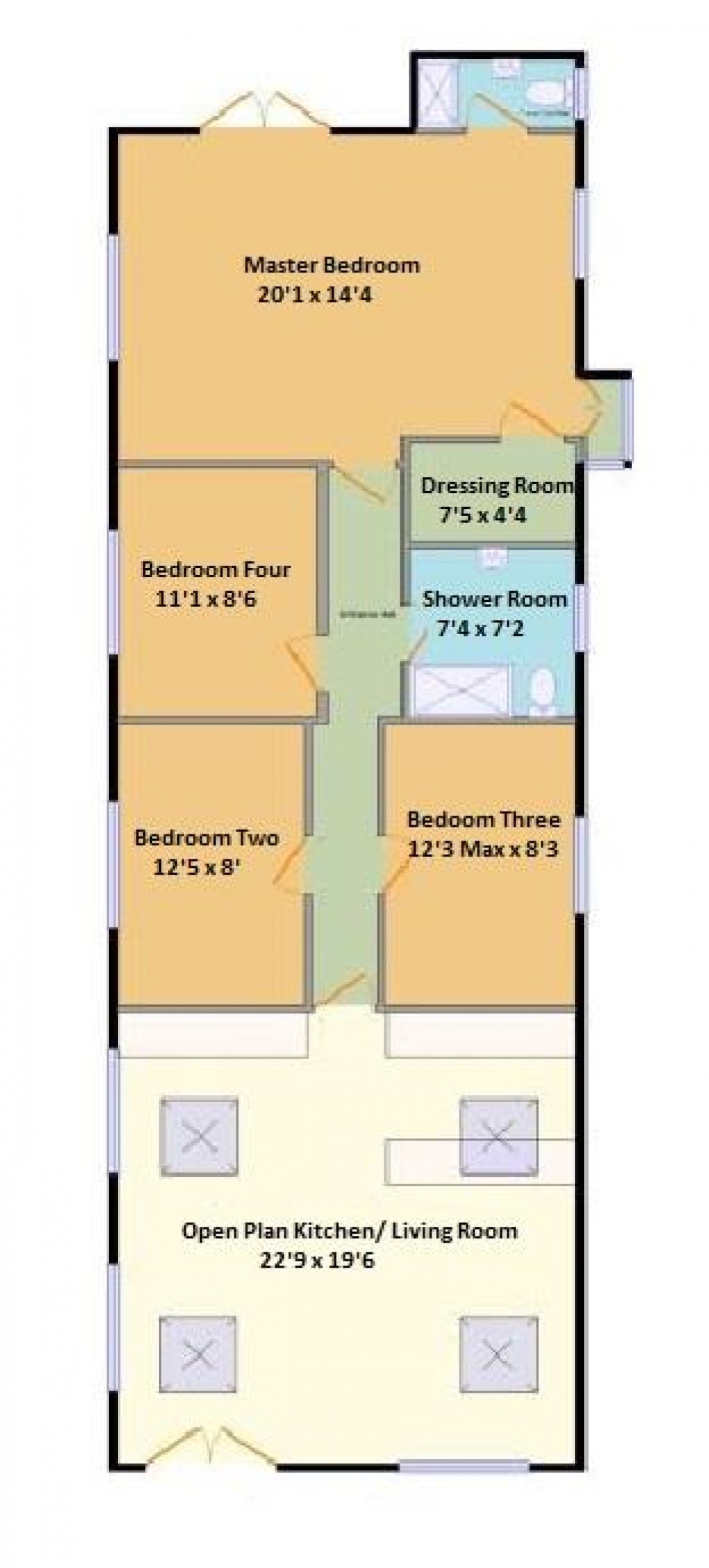 Floorplan for Arundel Road, Peacehaven