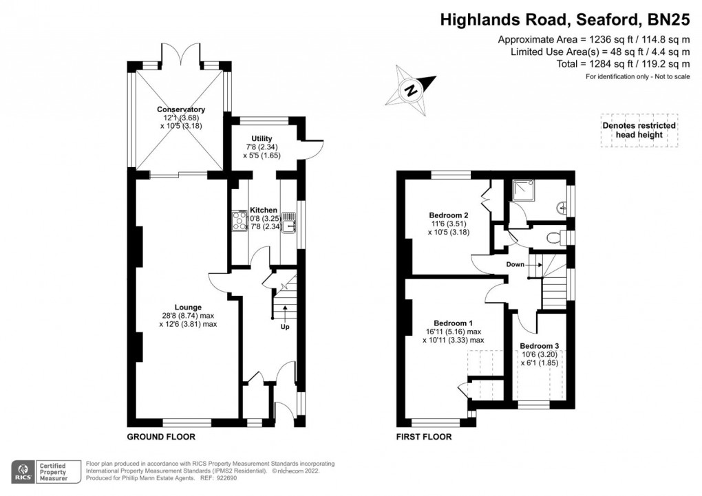 Floorplan for Highlands Road, Seaford