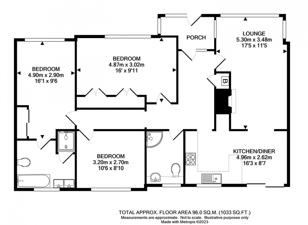 Floorplan for Steyning Avenue, Peacehaven