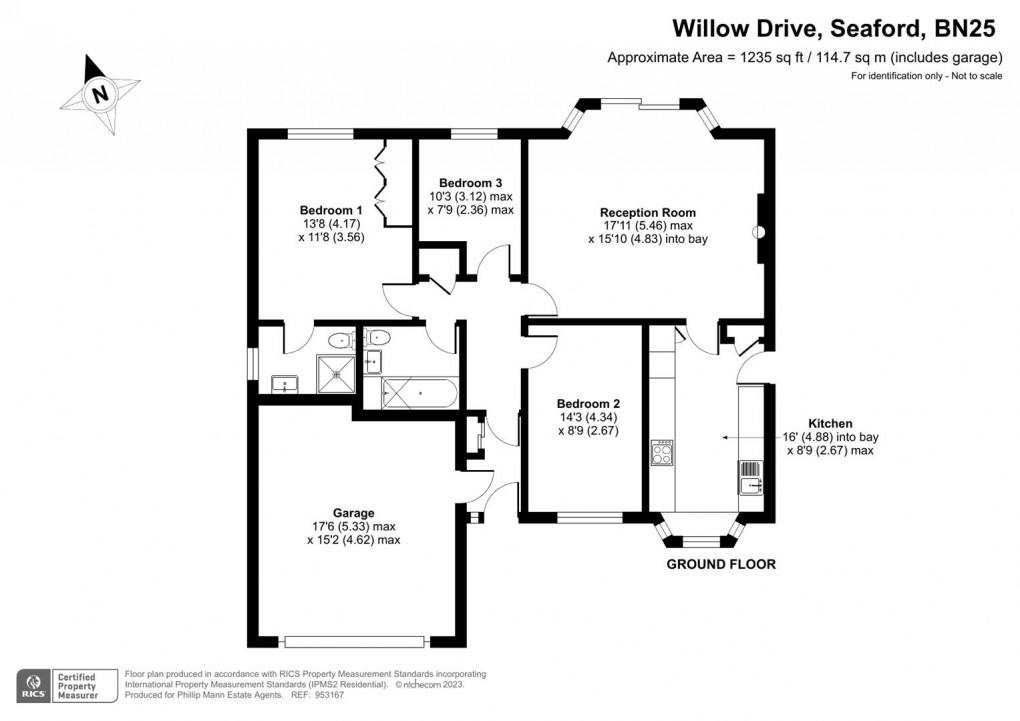 Floorplan for Willow Drive, Seaford