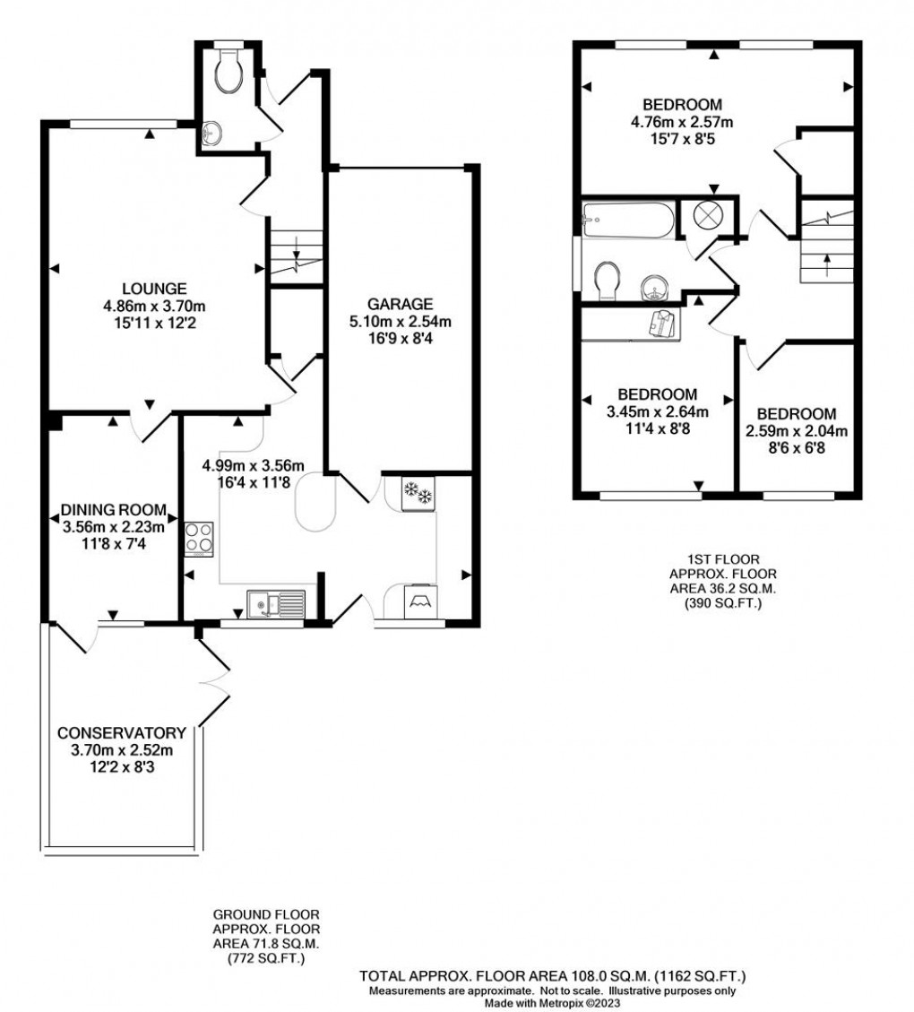Floorplan for Barley Close, Telscombe Cliffs, Peacehaven