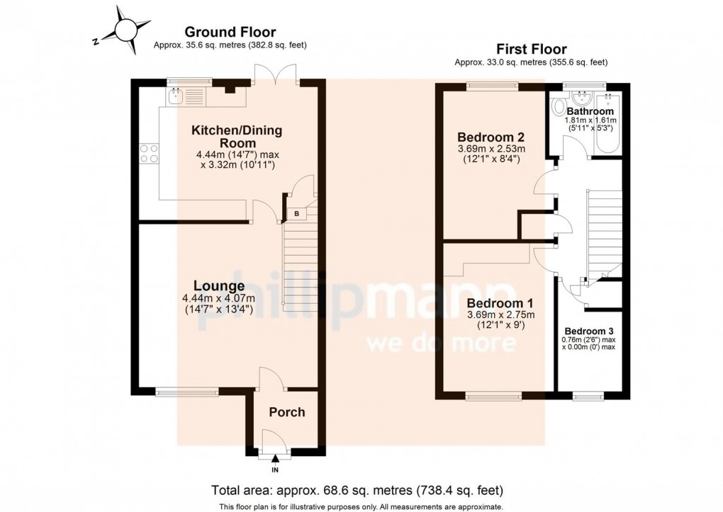 Floorplan for Swannee Close, PEACEHAVEN