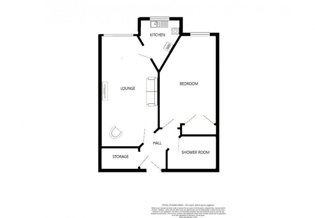 Floorplan for Eversley Court, Seaford
