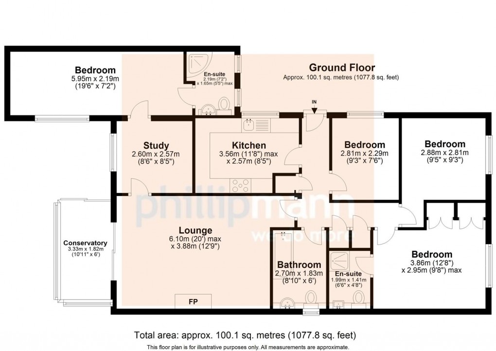 Floorplan for Badgers Field, Peacehaven