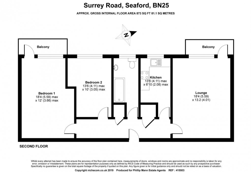 Floorplan for Selmeston Court, Seaford