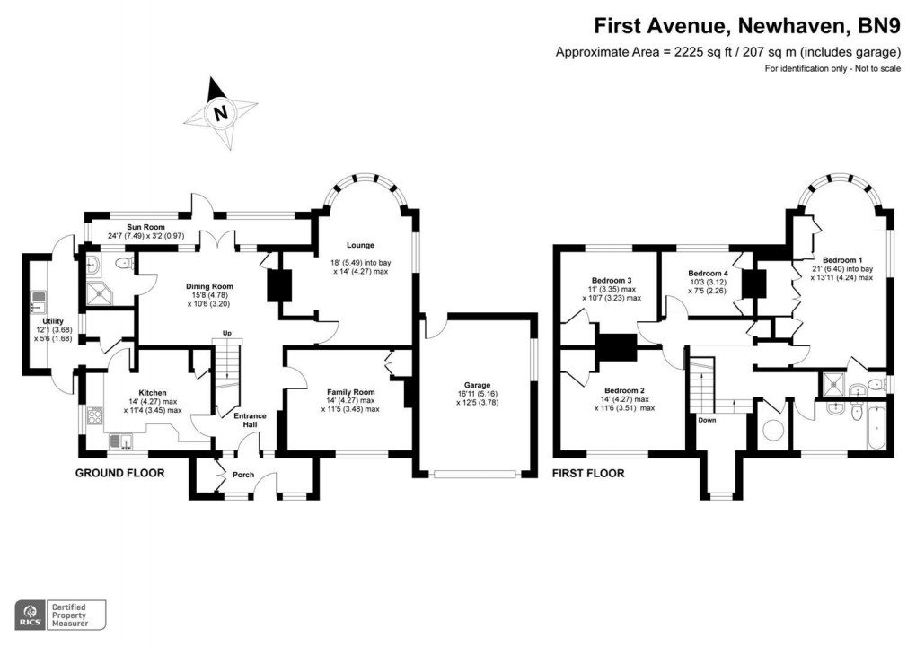 Floorplan for First Avenue, Newhaven