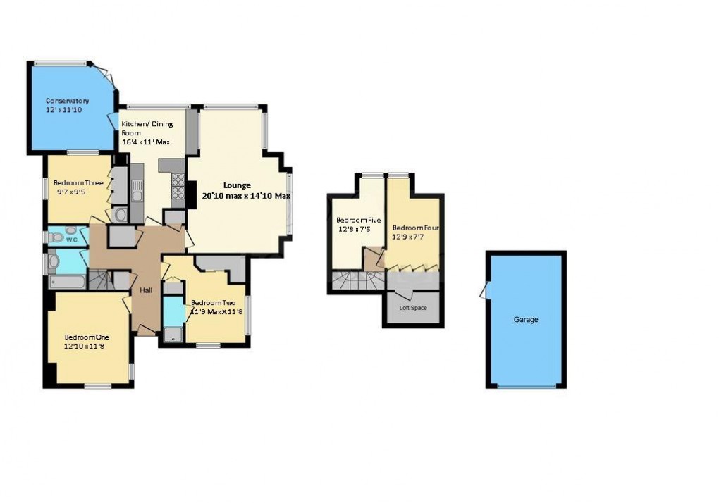 Floorplan for The Park, Rottingdean, Brighton