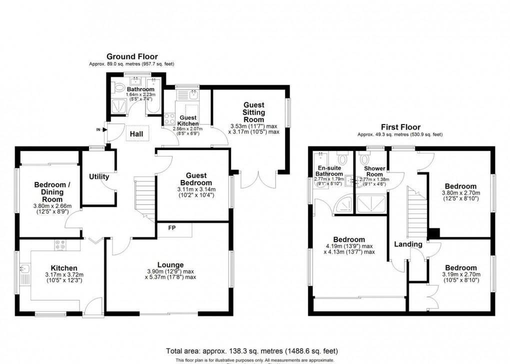 Floorplan for Rother Road, Seaford
