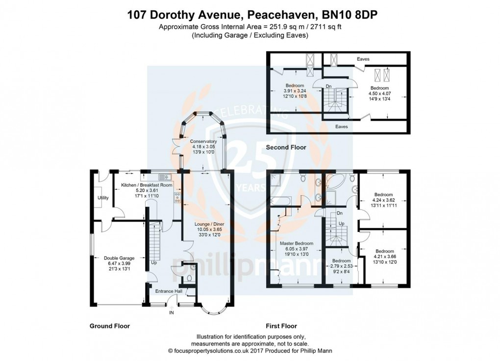 Floorplan for Dorothy Avenue North, Peacehaven