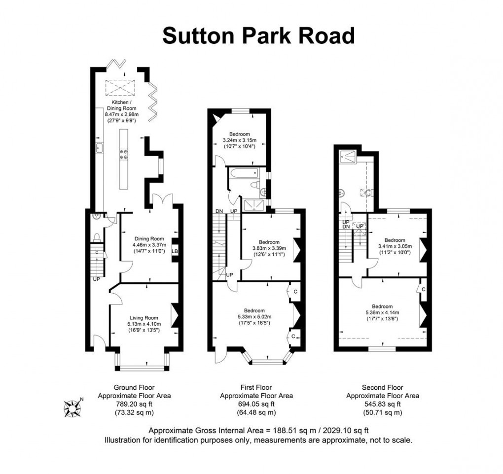 Floorplan for Sutton Park Road, Seaford