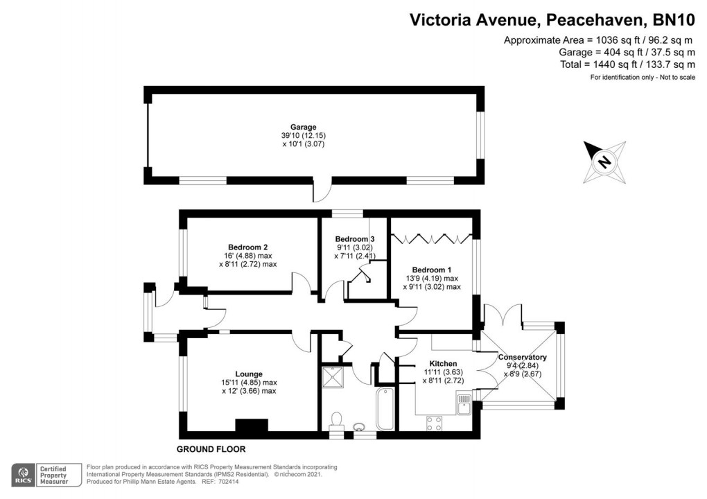 Floorplan for Victoria Avenue, Peacehaven