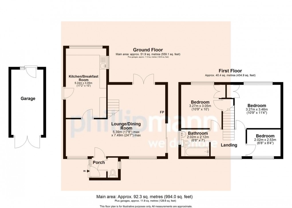 Floorplan for Harfield Close, Newhaven