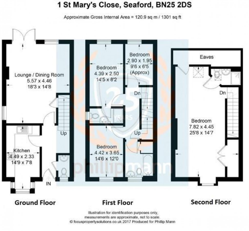 Floorplan for St Marys Close, Seaford