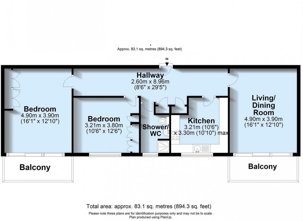 Floorplan for Hardwicke House, Seaford