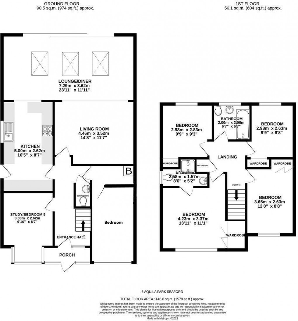 Floorplan for Aquila Park, Seaford