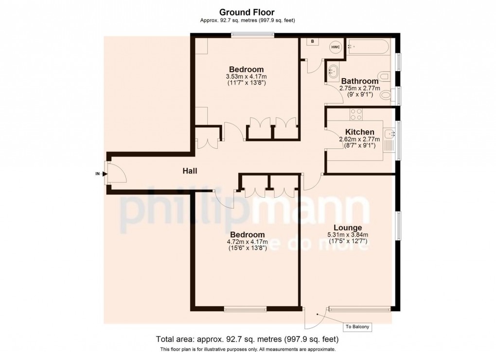 Floorplan for Hardwicke House, Seaford