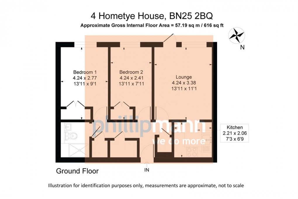 Floorplan for Hometye House, Seaford