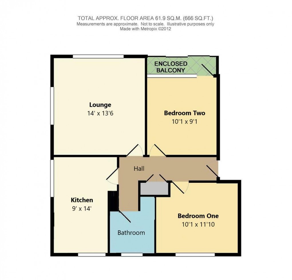 Floorplan for South Coast Road, Telscombe Cliffs, Peacehaven