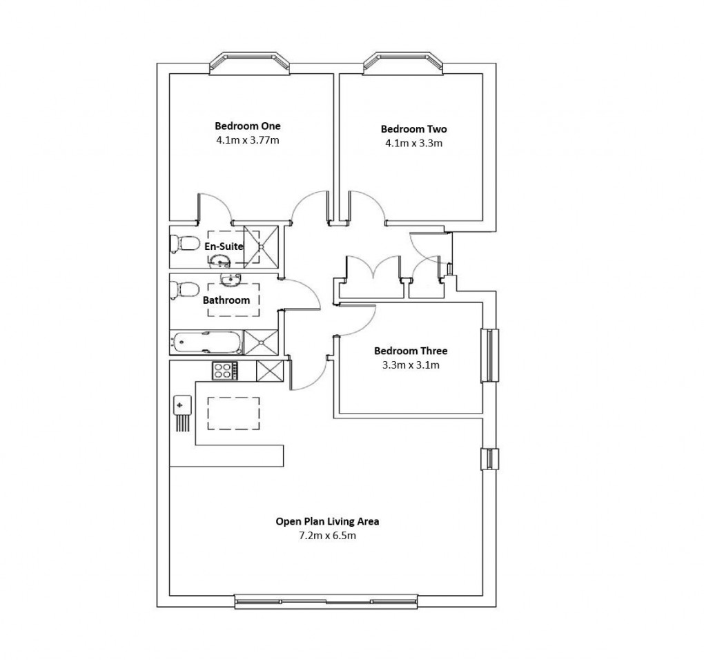 Floorplan for Phyllis Avenue, Peacehaven