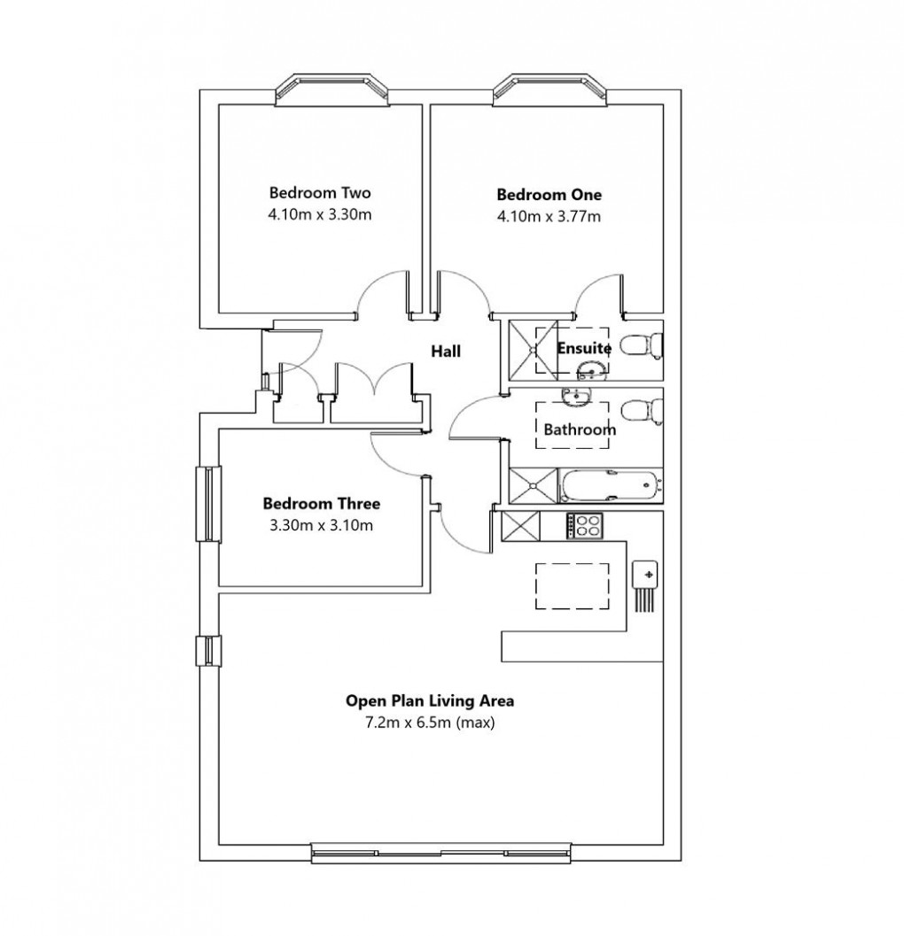 Floorplan for Phyllis Avenue, Peacehaven
