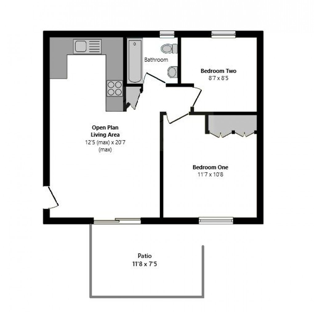 Floorplan for Seahouse, Dorothy Avenue, Peacehaven