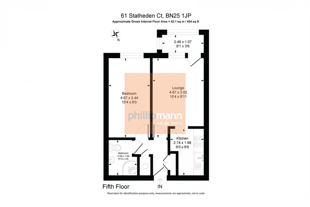 Floorplan for Stratheden Court, Esplanade, Seaford