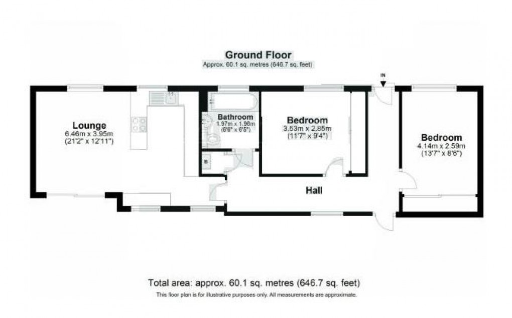 Floorplan for Marine View, Claremont Road, Seaford