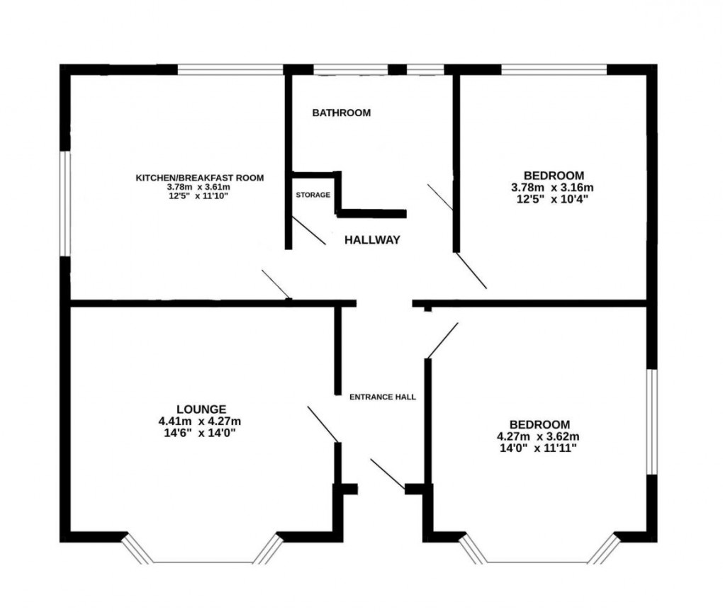 Floorplan for Arundel Road, Peacehaven