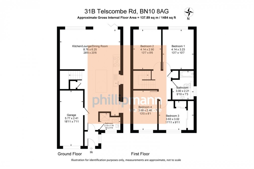 Floorplan for Telscombe Road, Peacehaven