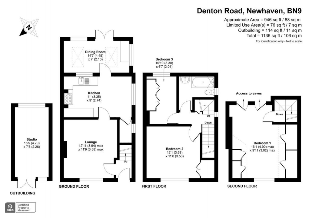 Floorplan for Denton Road, Newhaven