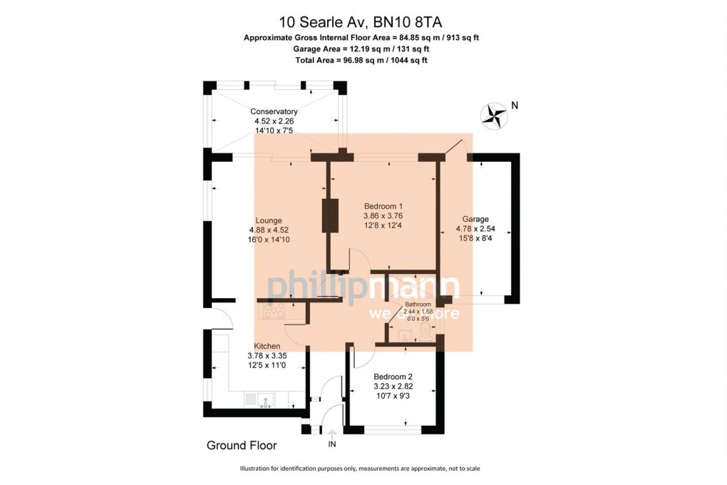 Floorplan for Searle Avenue, Peacehaven