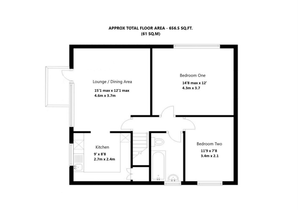 Floorplan for Seacliffe, South Coast Road, Telscombe Cliffs