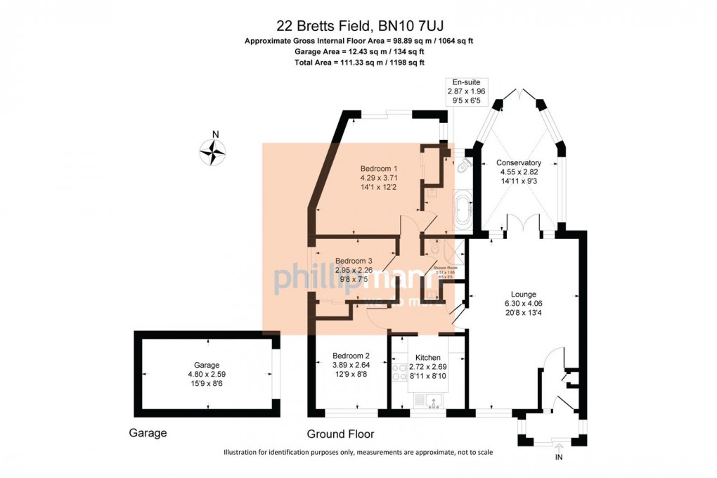 Floorplan for Bretts Field, Peacehaven