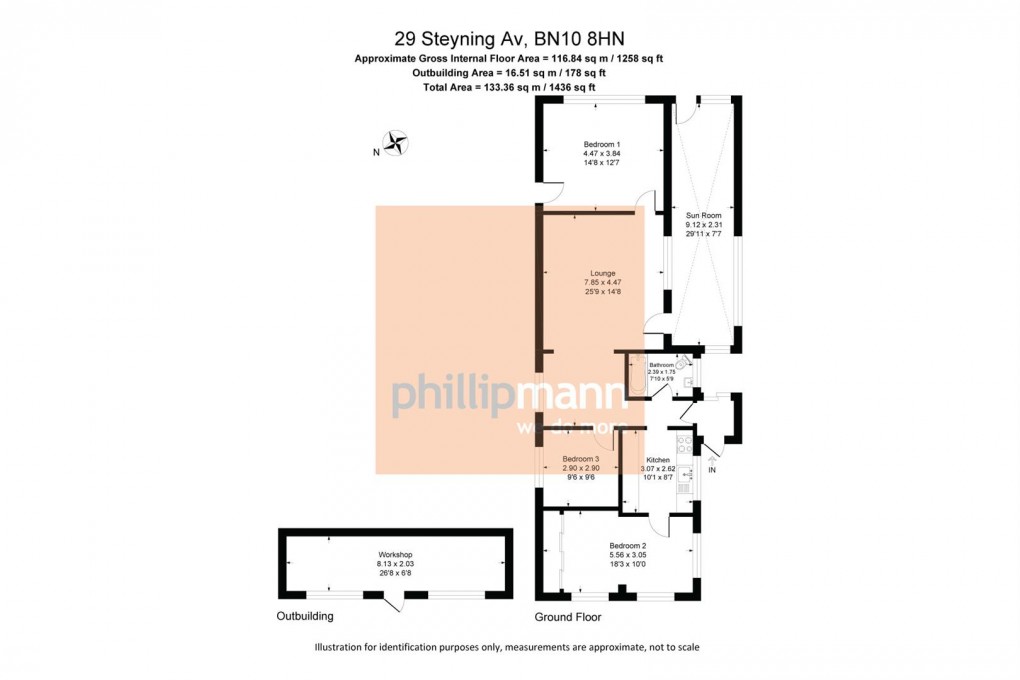 Floorplan for Steyning Avenue, Peacehaven