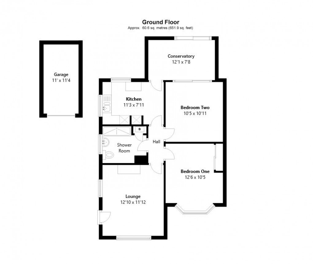 Floorplan for Malines Avenue, Peacehaven