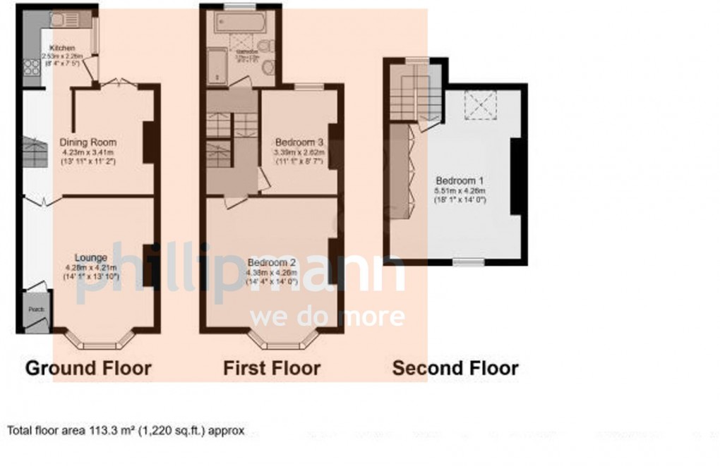 Floorplan for Clifton Road, Newhaven