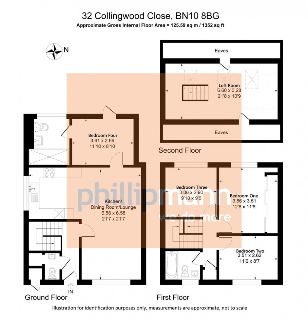 Floorplan for Collingwood Close, Peacehaven