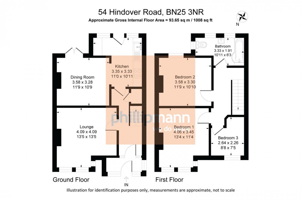 Floorplan for Hindover Road, Seaford