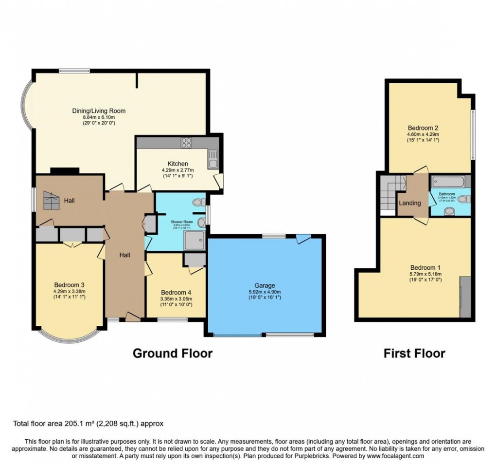 Floorplan for Manor Road, Seaford