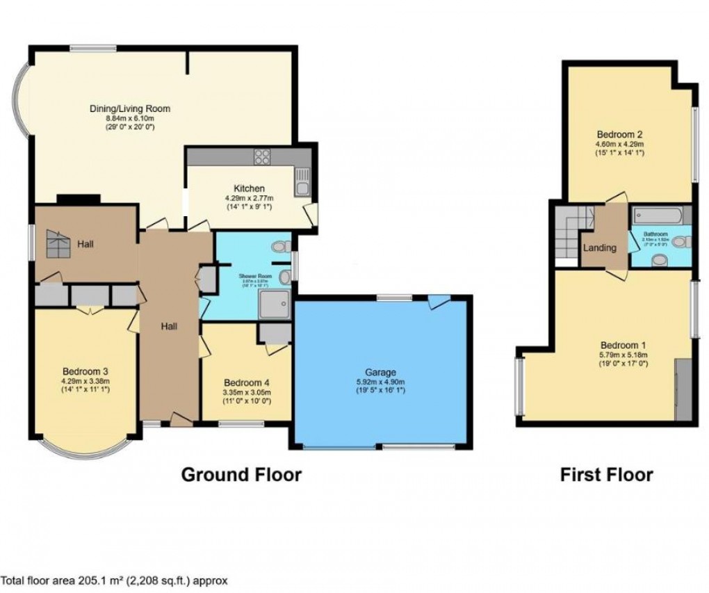 Floorplan for Manor Road, Seaford