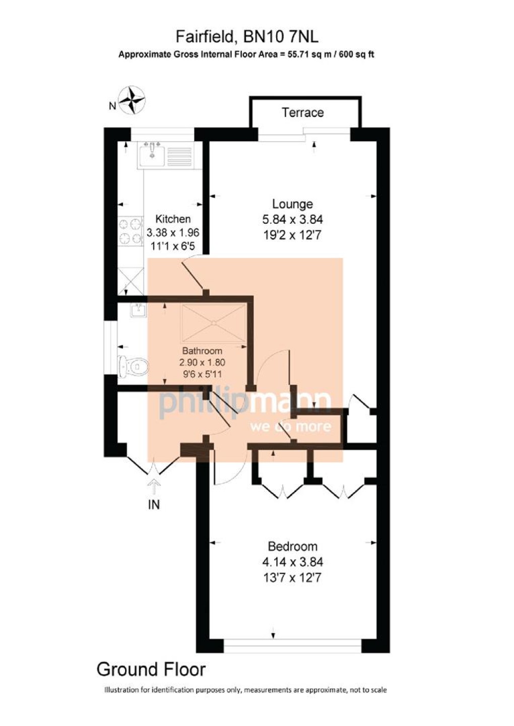 Floorplan for Sutton Avenue, Peacehaven
