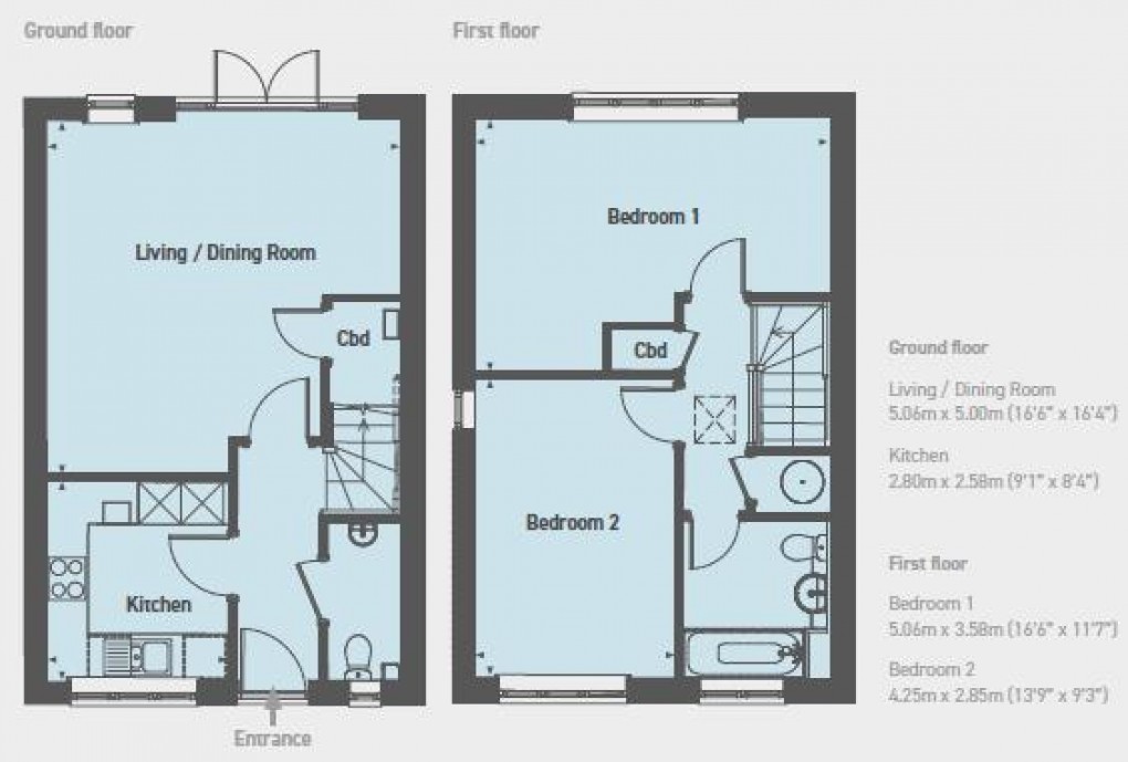 Floorplan for Thistle Lane, Ringmer, Lewes