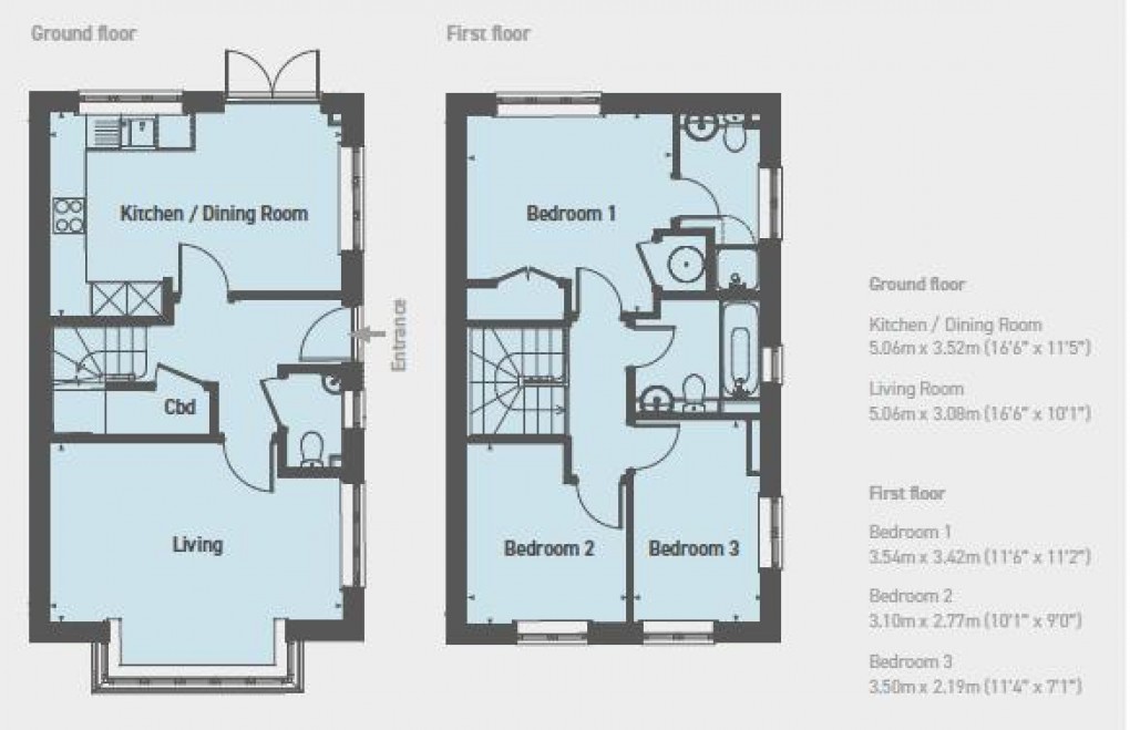 Floorplan for Thistle Lane, Ringmer, Lewes