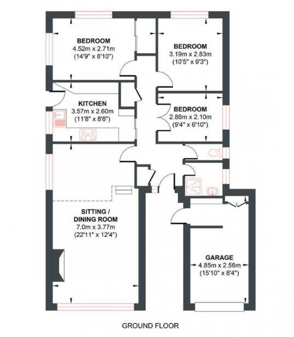 Floorplan for The Close, Newhaven