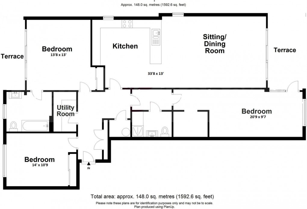Floorplan for Waters Edge, Seaford