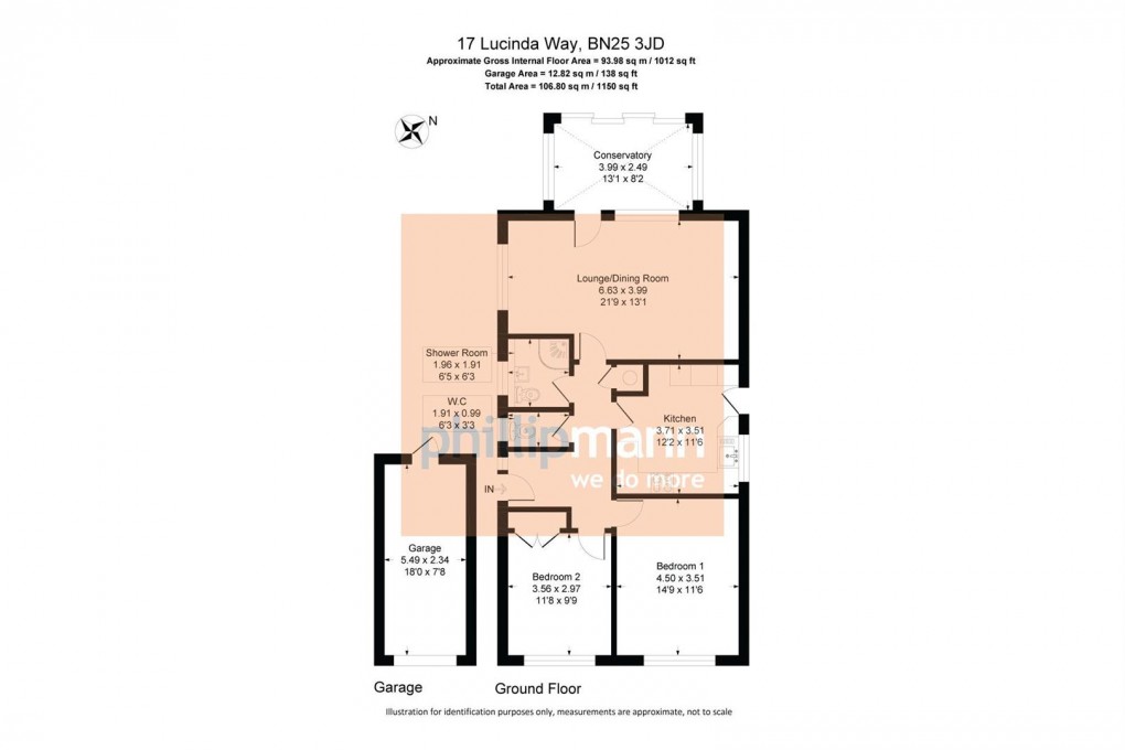 Floorplan for Lucinda Way, Seaford